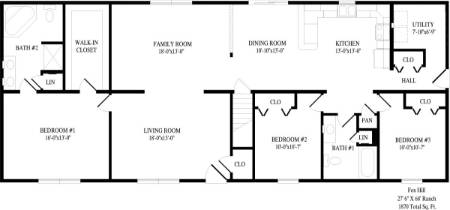 Fox Hill Modular Home Floor Plan